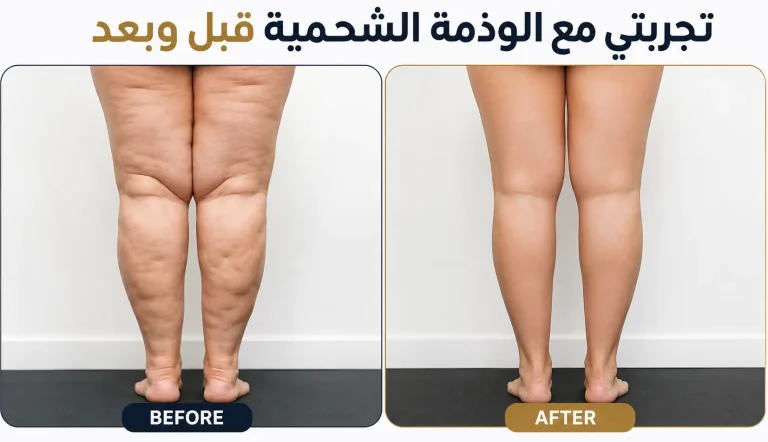 تجربتي مع الوذمة الشحمية قبل و بعد